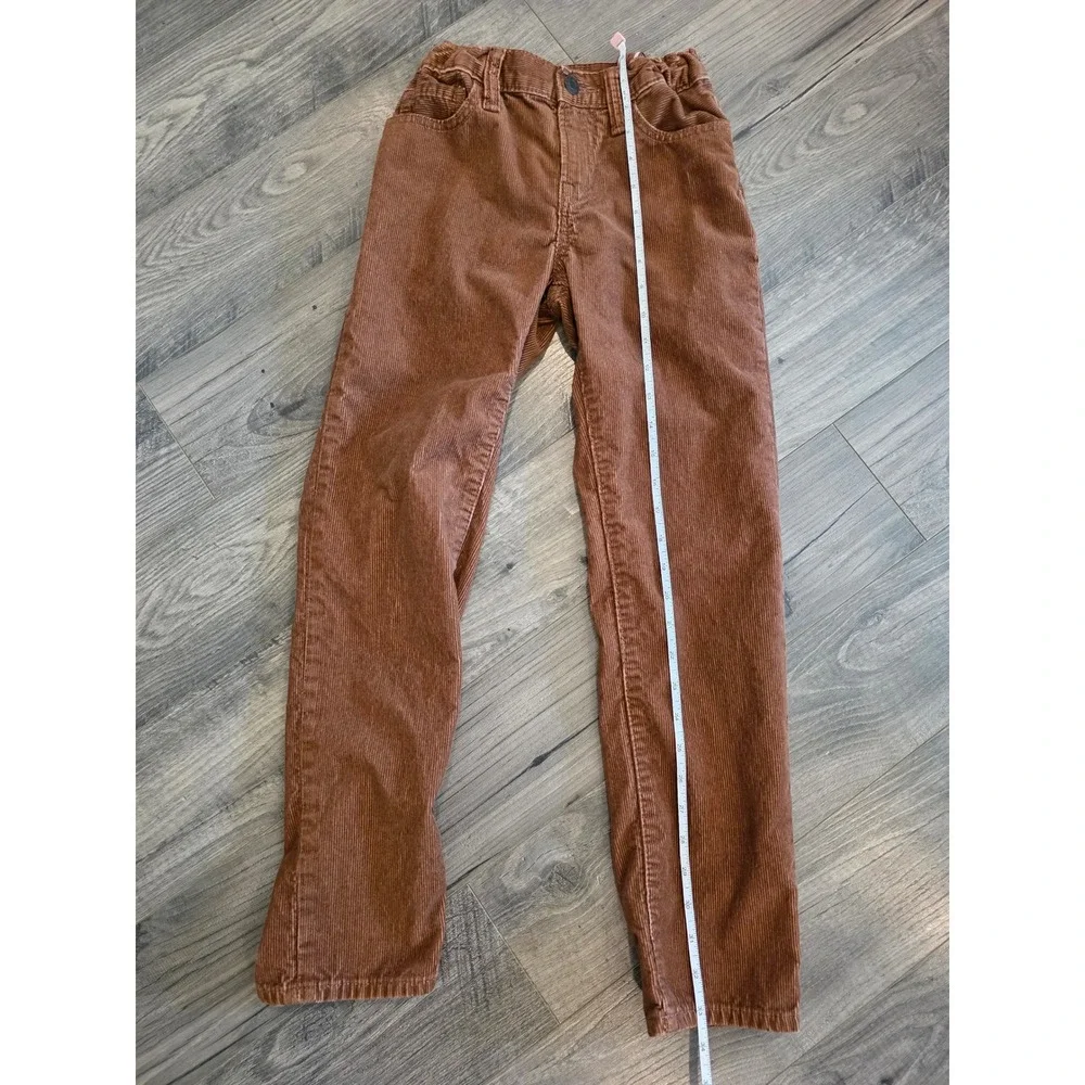 Gap Kids sz 10 Brown‎ Corduroy Pants 90s Original Straight Leg Adjustable Waist